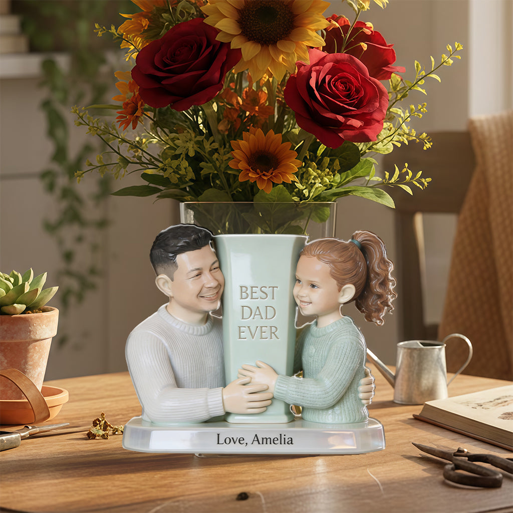 Vatertags-Planter - Geschenke für Papa, Opa - Personalisierter Acryltopf