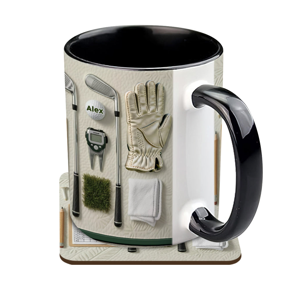 Live Love Golf - Personalized Golf Accent Mug