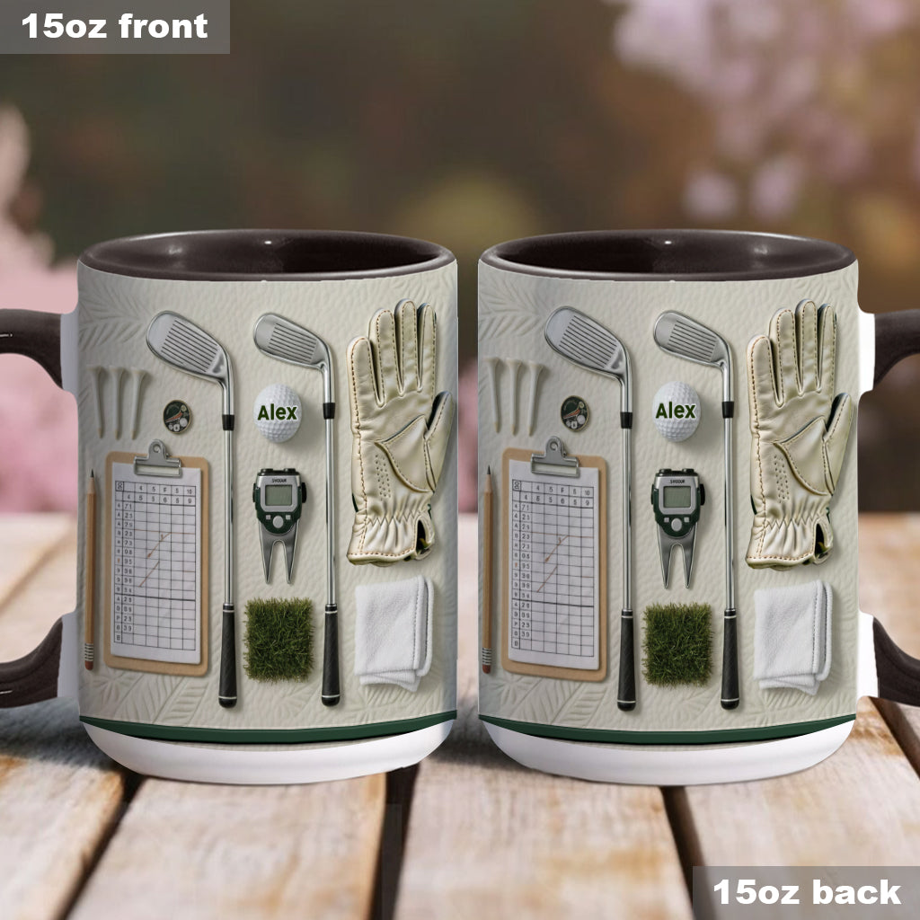 Live Love Golf - Personalized Golf Accent Mug