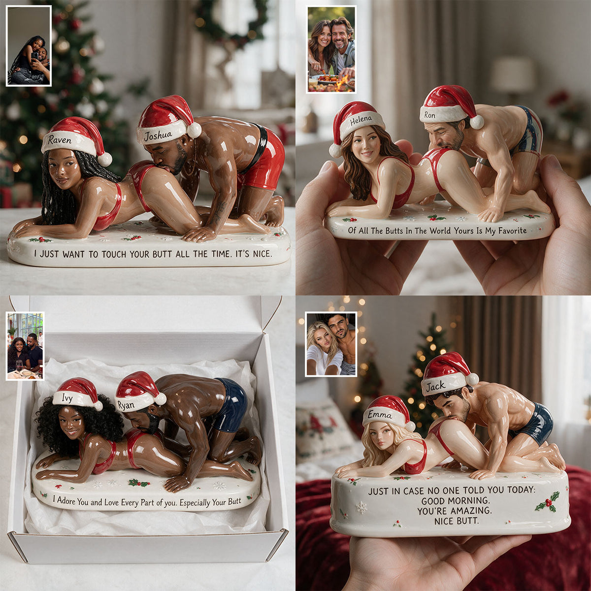 Nice Butt - Personalized Spicy Couple 3D Plaque