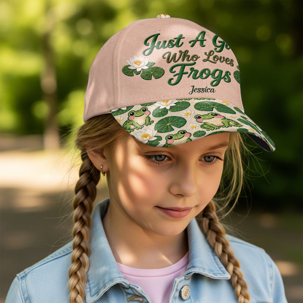 Juste une fille qui aime les grenouilles - Casquette classique personnalisée