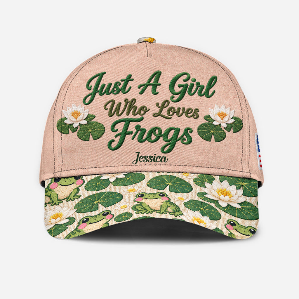 Juste une fille qui aime les grenouilles - Casquette classique personnalisée
