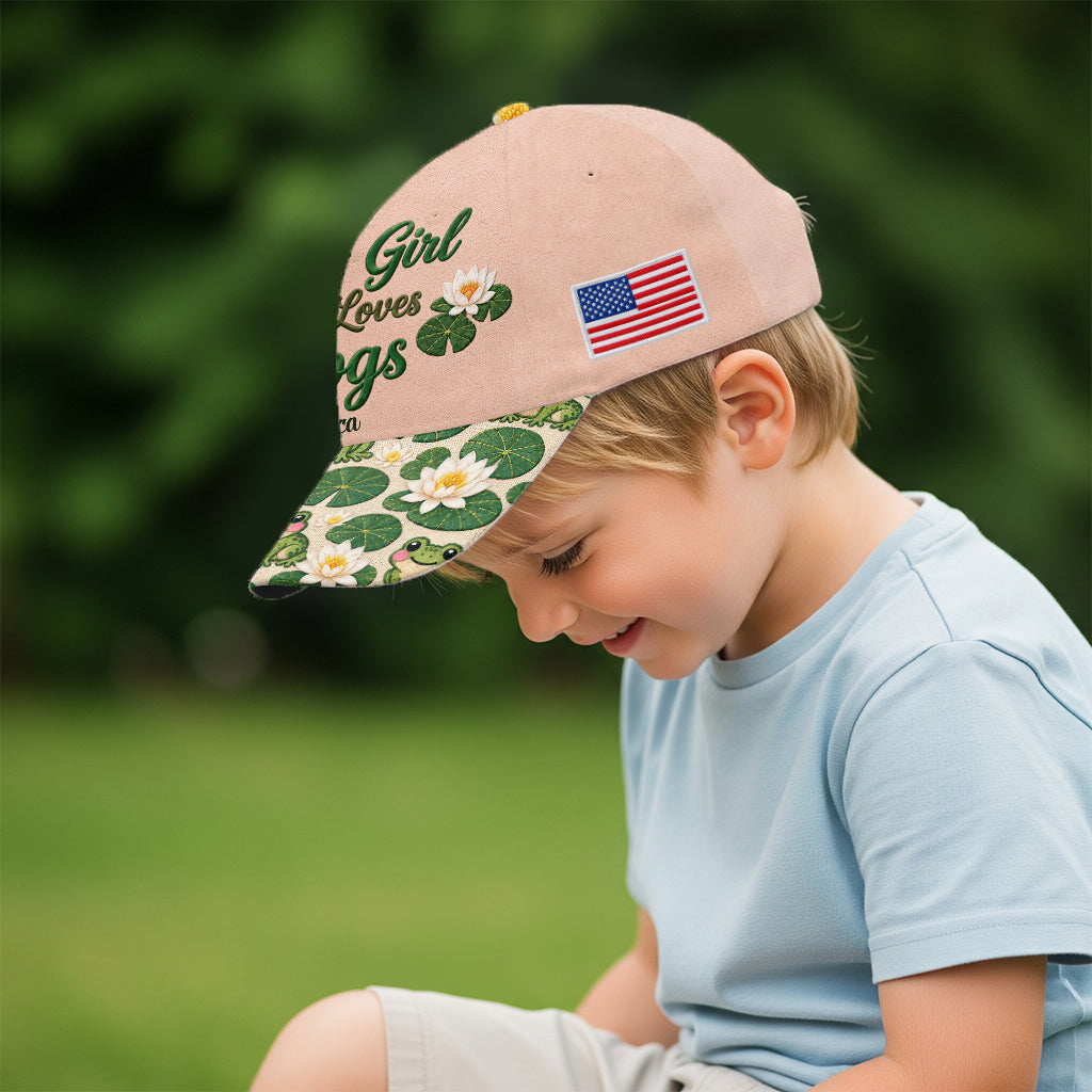 Juste une fille qui aime les grenouilles - Casquette classique personnalisée
