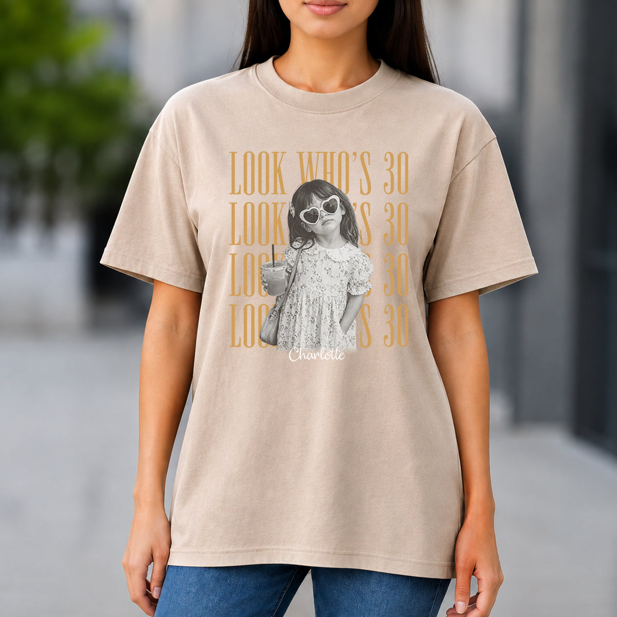 Birthday Gift - Personalized Birthday Washed T-Shirt