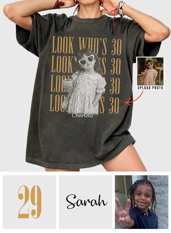 Birthday Gift - Personalized Birthday Washed T-Shirt