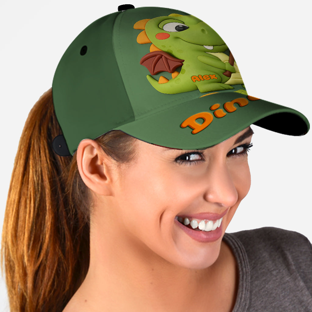 Cadeau mignon pour enfants sur le thème des dinosaures - Casquette classique personnalisée pour enfant