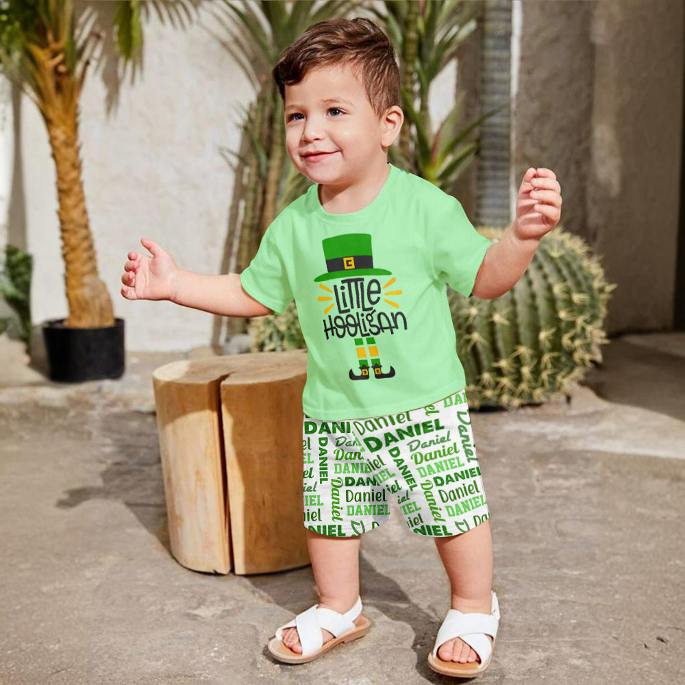 Petit Hooligan - T-shirt et short enfant personnalisés pour la Saint-Patrick