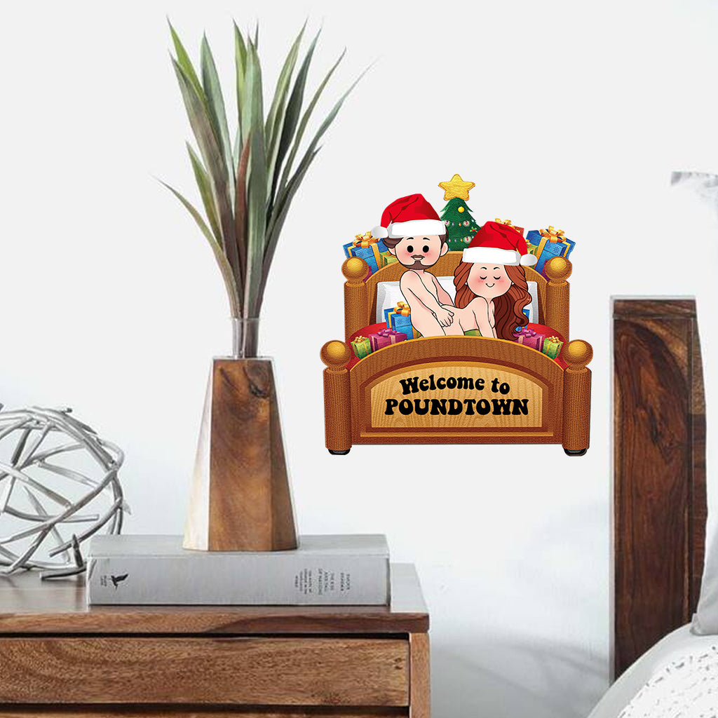 Naughty Naughty - gift for husband, wife - Personalized Decal Die Cut