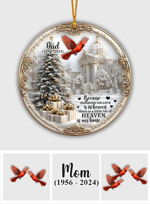 Memory In Heaven - Personalized Memorial Ornament