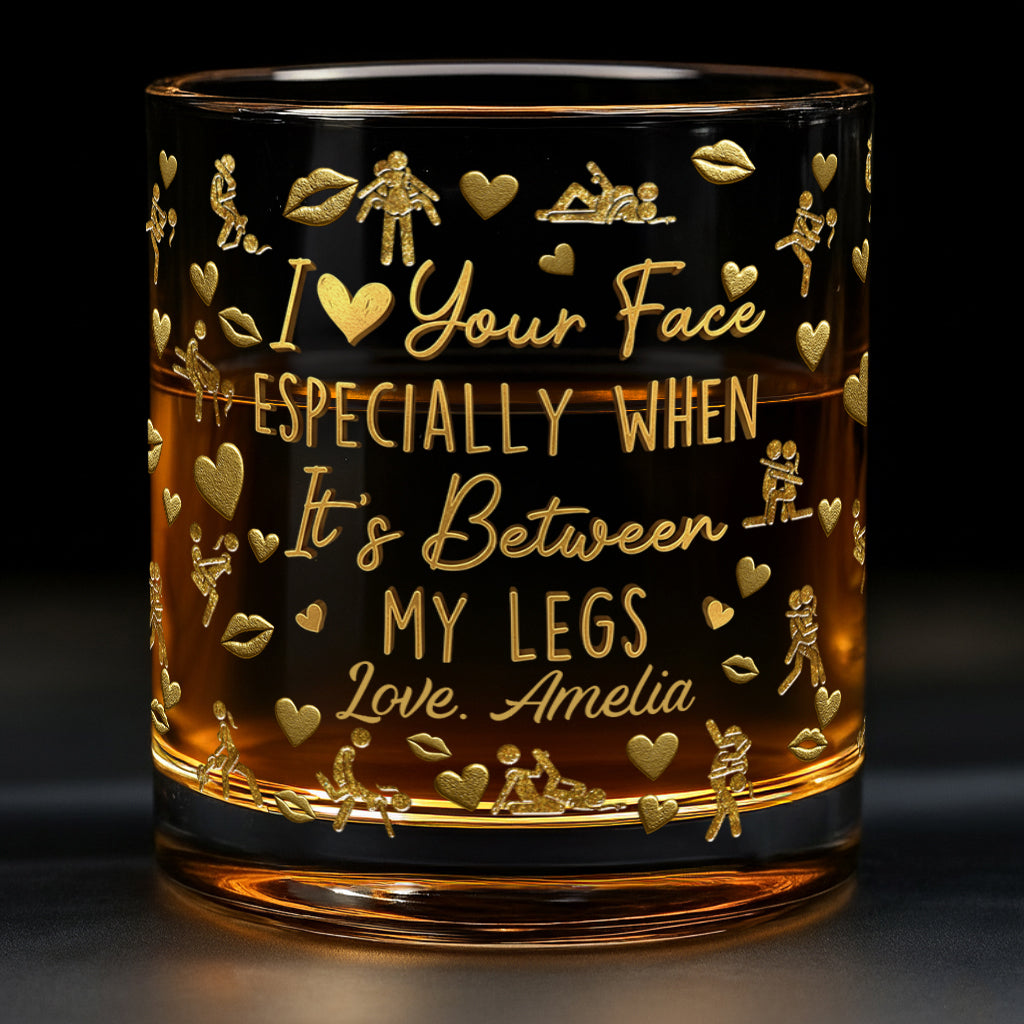 I Love You - Personalized Couple Whiskey Glass