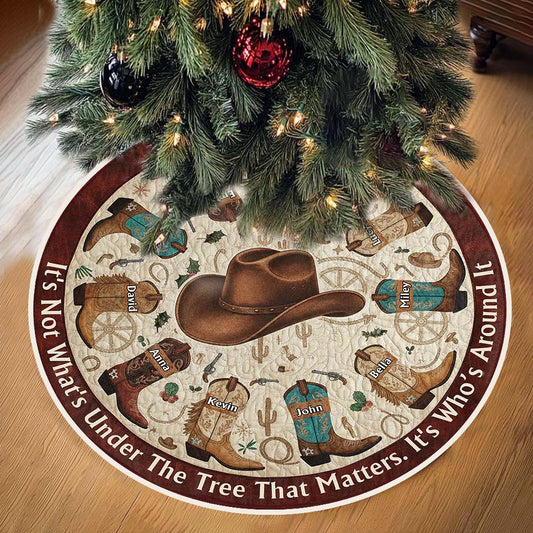 Geschenk für Westernfamilien, Cowboys und Cowgirls – personalisierte Baumdecke