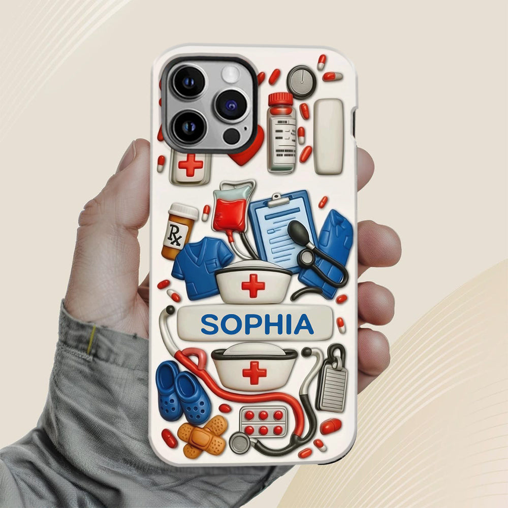 Les infirmières sont au cœur des soins de santé - Coque de téléphone personnalisée avec impression intégrale « Infirmière »