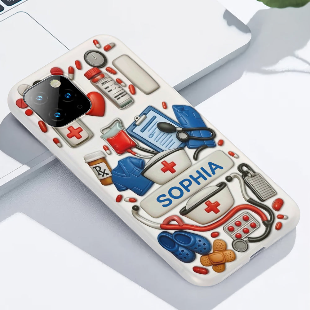 Les infirmières sont au cœur des soins de santé - Coque de téléphone personnalisée avec impression intégrale « Infirmière »