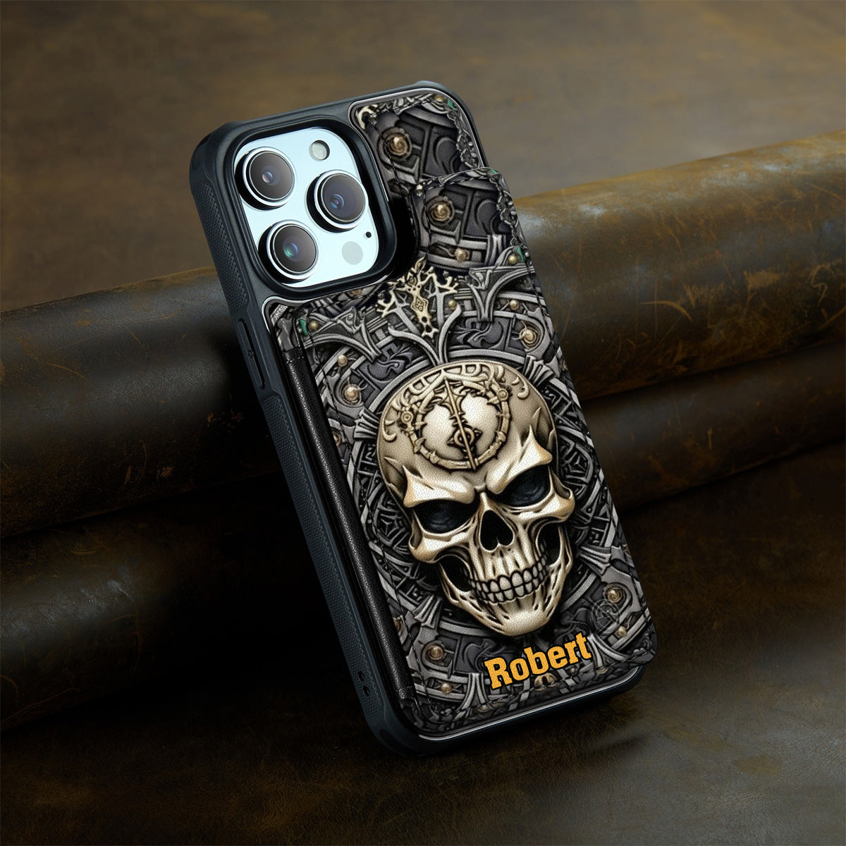 Cooler Totenkopf – Personalisierte Handyhülle mit Totenkopf-Vollbilddruck