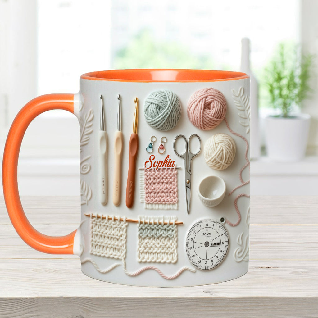 J'adore le crochet - Mug personnalisé à motif crochet