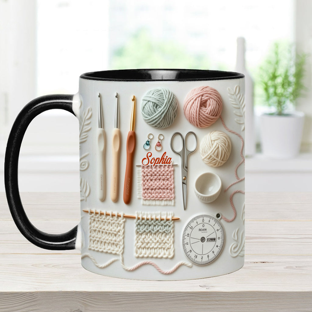 J'adore le crochet - Mug personnalisé à motif crochet
