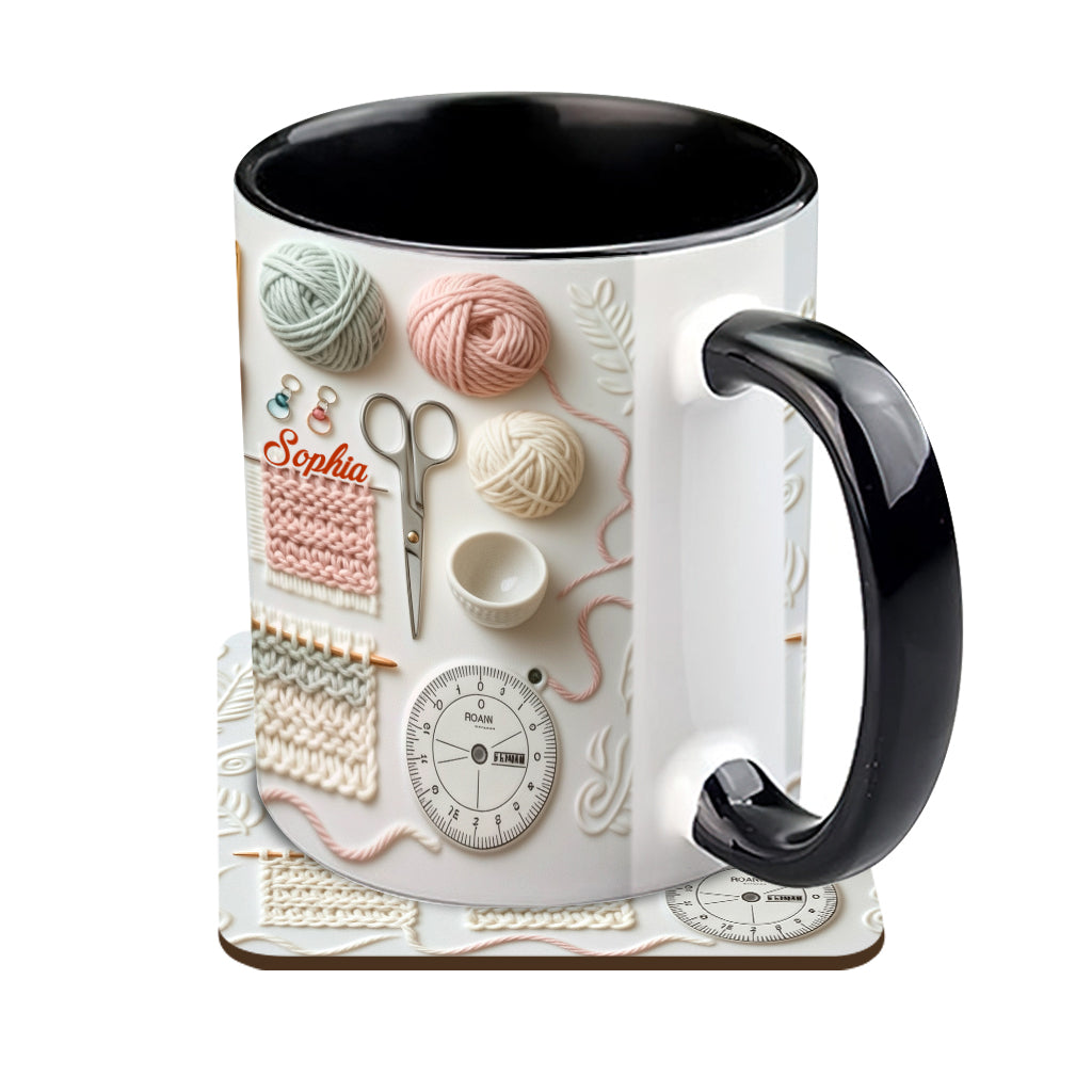 J'adore le crochet - Mug personnalisé à motif crochet