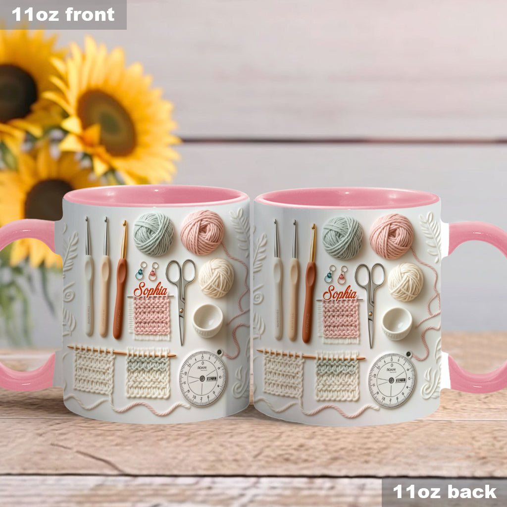 J'adore le crochet - Mug personnalisé à motif crochet
