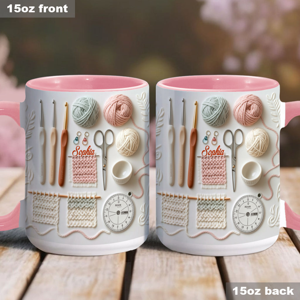 J'adore le crochet - Mug personnalisé à motif crochet