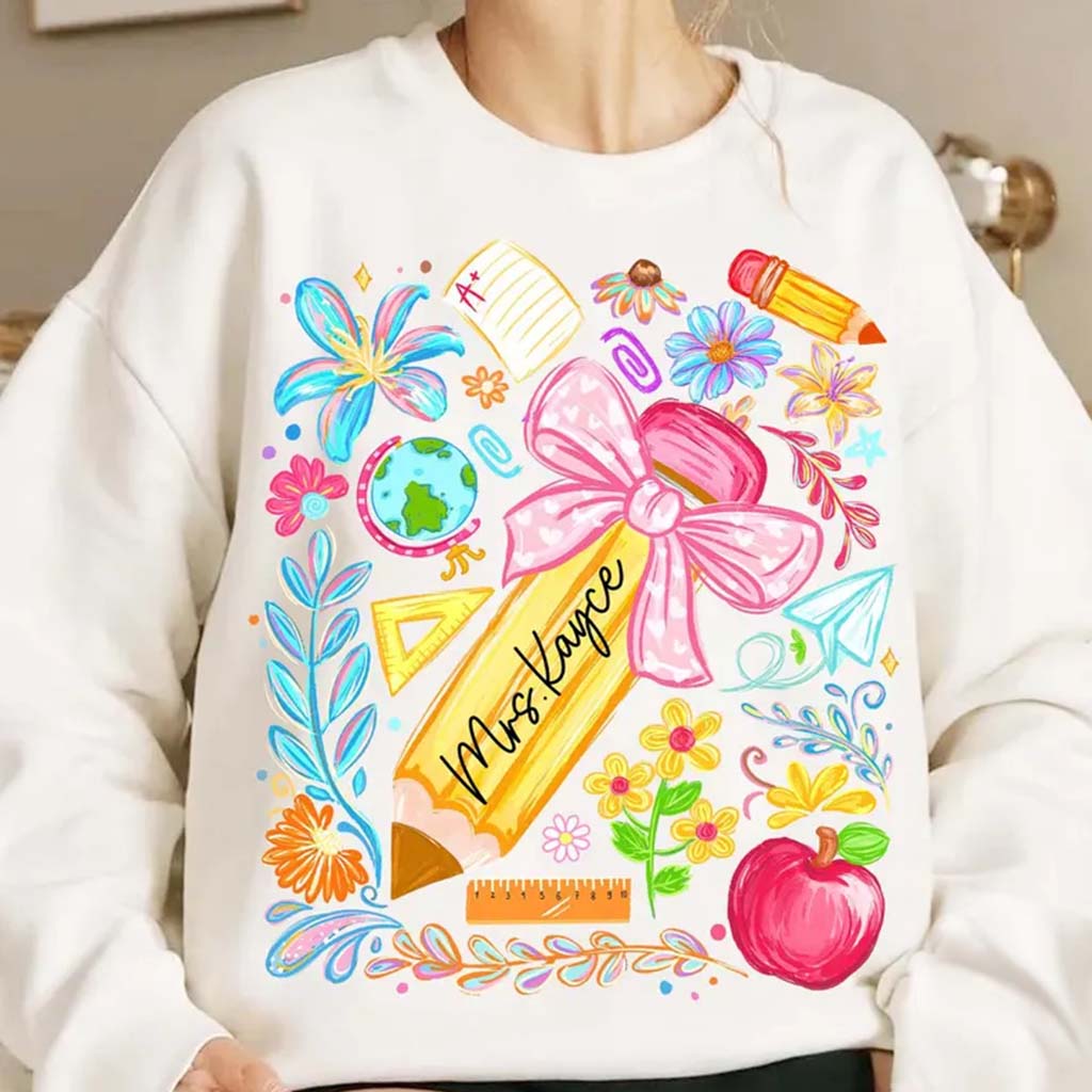 Back To School, Teacher Gift Idea - Personalized Teacher T-shirt And Hoodie