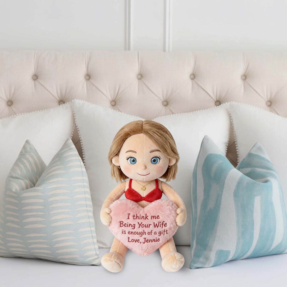 Coussin personnalisé en fausse fourrure pour couple, réalisé à partir de n'importe quelle photo