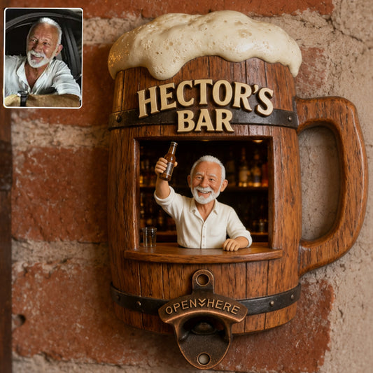 Lustiger Wandflaschenöffner, Bar individuelle Dekoration - Personalisierter Bier Wandflaschenöffner