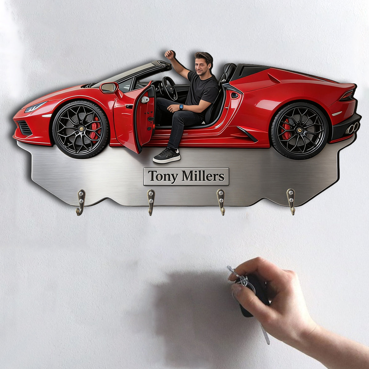 Best Ride - Personalisierter Aufhängeregal für Auto-Liebhaber