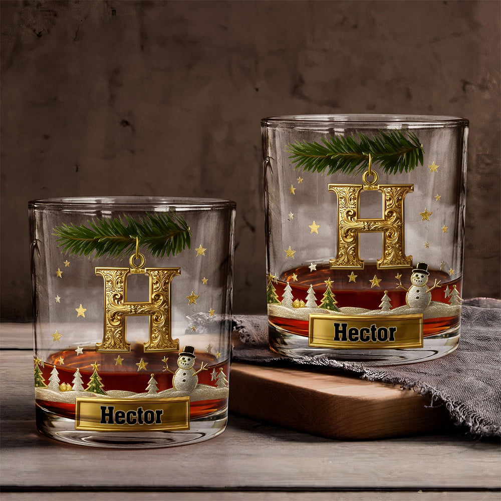Joyeux Noël ! - Verre à whisky familial personnalisé