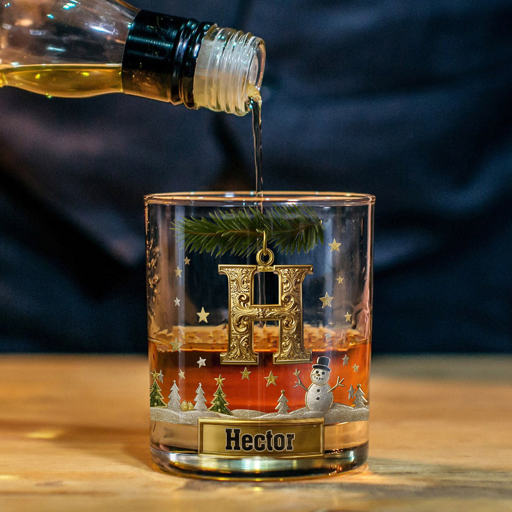 Joyeux Noël ! - Verre à whisky familial personnalisé