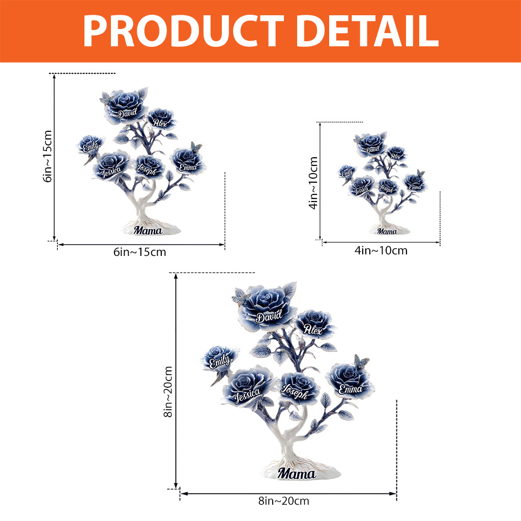 Mom Grandma Garden - Personalized Mother Custom Shaped Acrylic Plaque