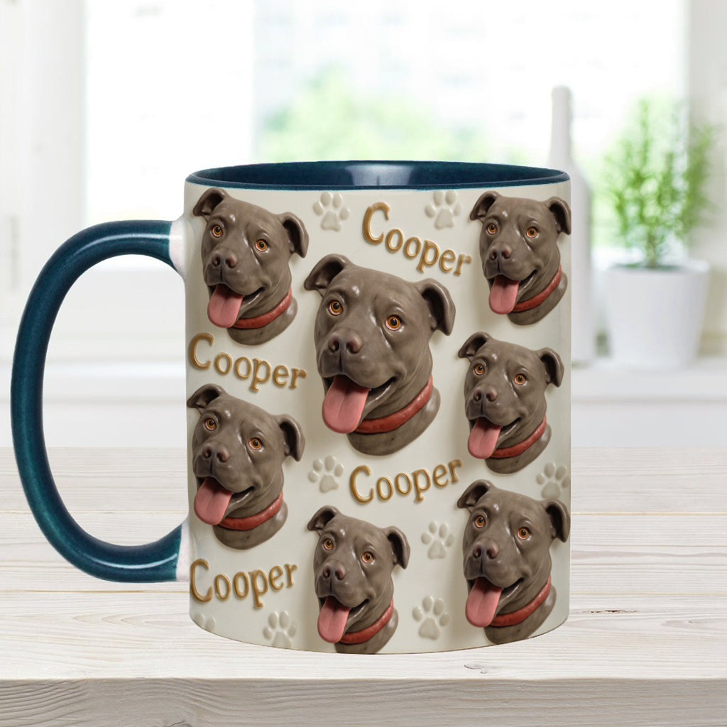 Mug personnalisé style porcelaine avec motif chien