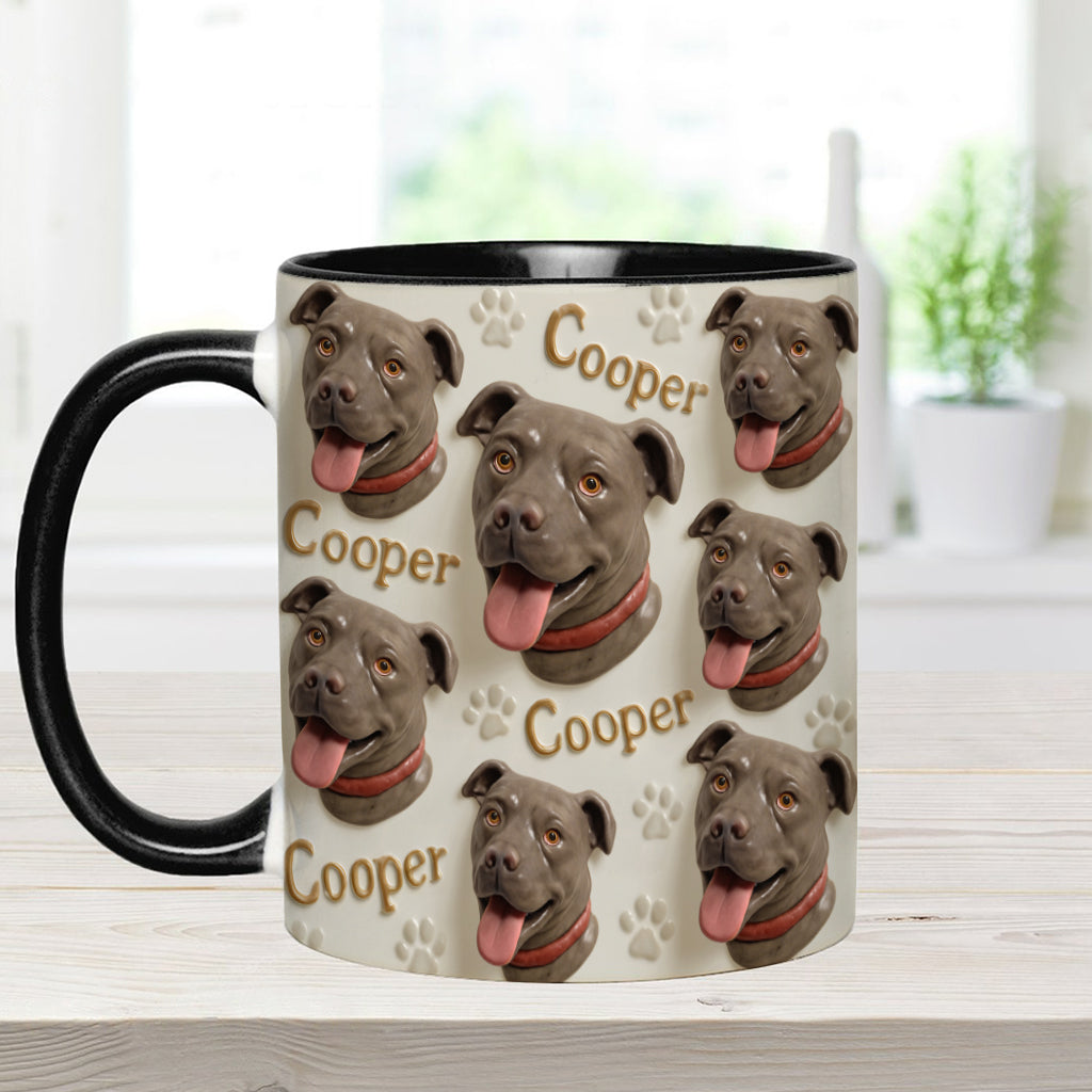 Mug personnalisé style porcelaine avec motif chien