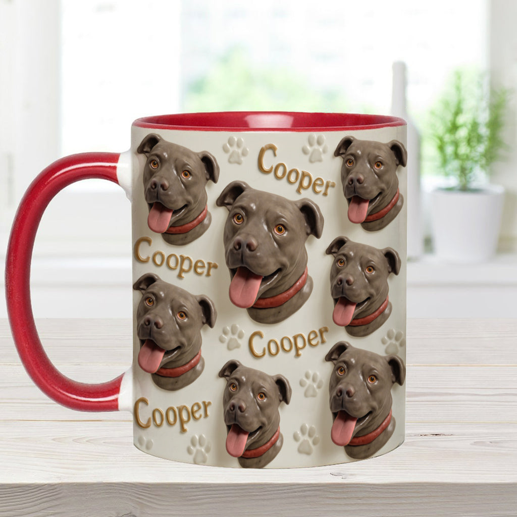 Mug personnalisé style porcelaine avec motif chien