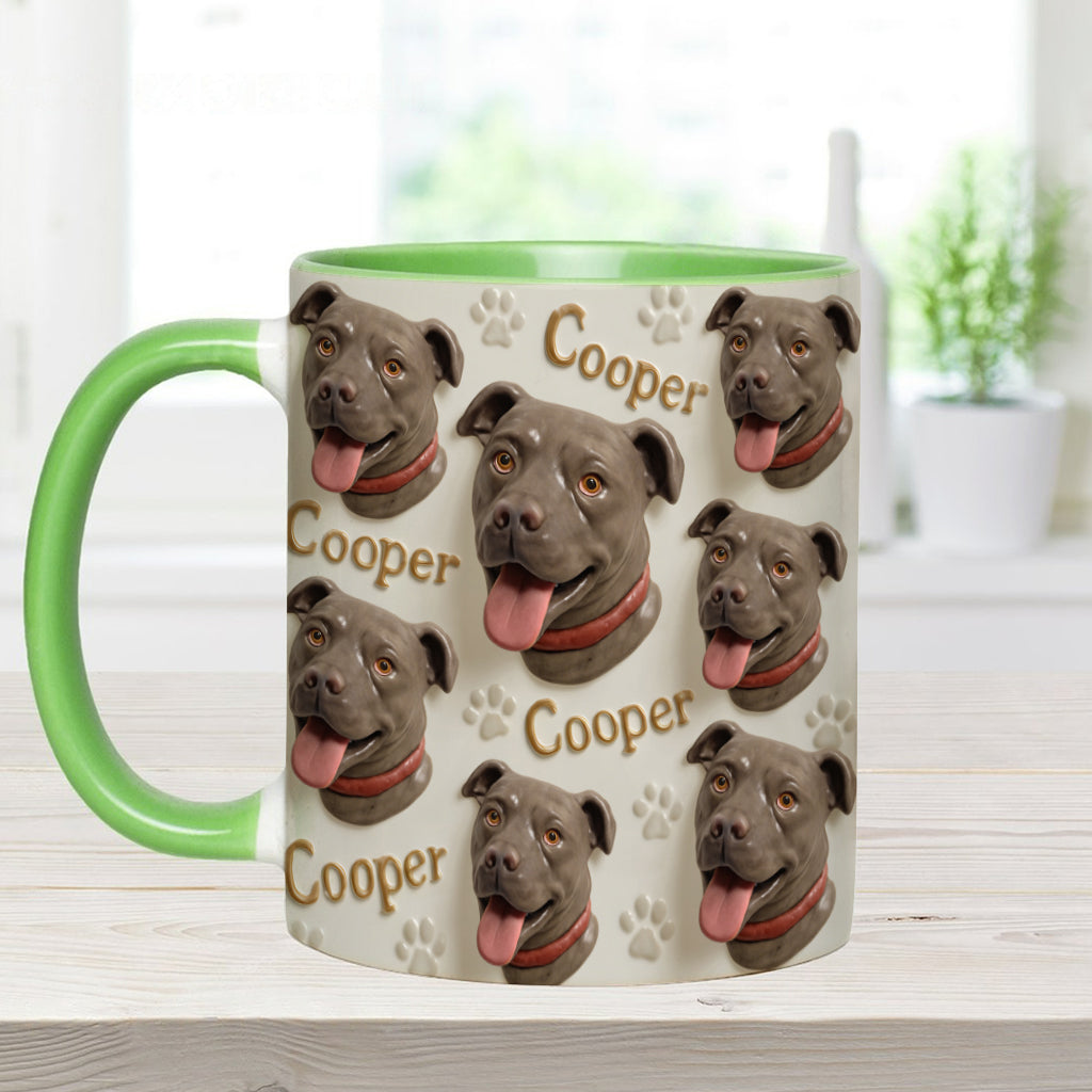Mug personnalisé style porcelaine avec motif chien