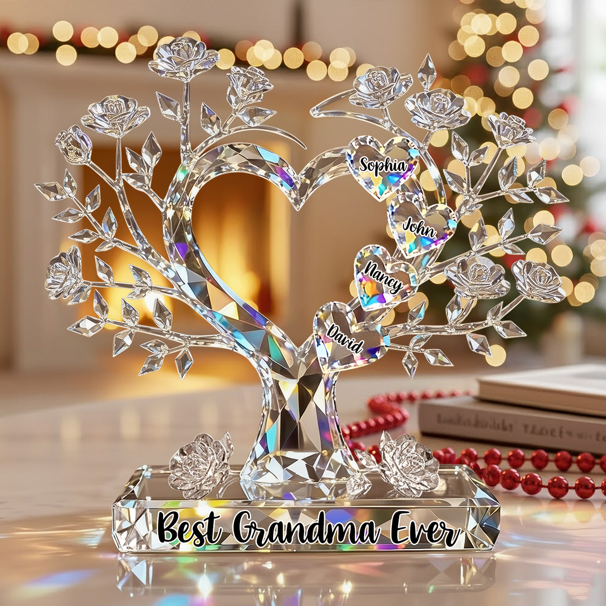 Best Christmas Gift For Mom, Grandma,... - Personalized Mother Custom Shaped Acrylic Plaque