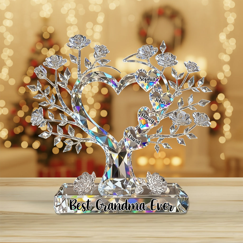 Best Christmas Gift For Mom, Grandma,... - Personalized Mother Custom Shaped Acrylic Plaque