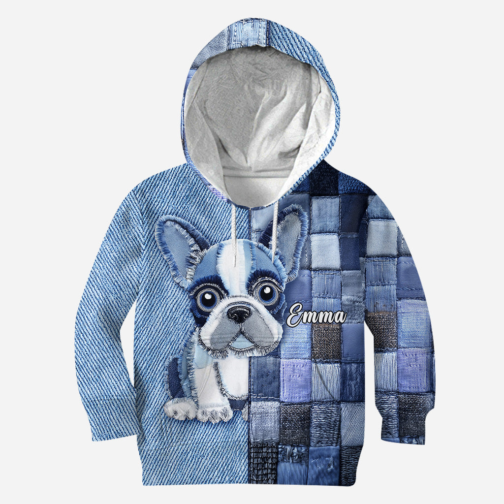 Ich liebe Französische Bulldoggen – Personalisiertes T-Shirt mit Hundemotiv
