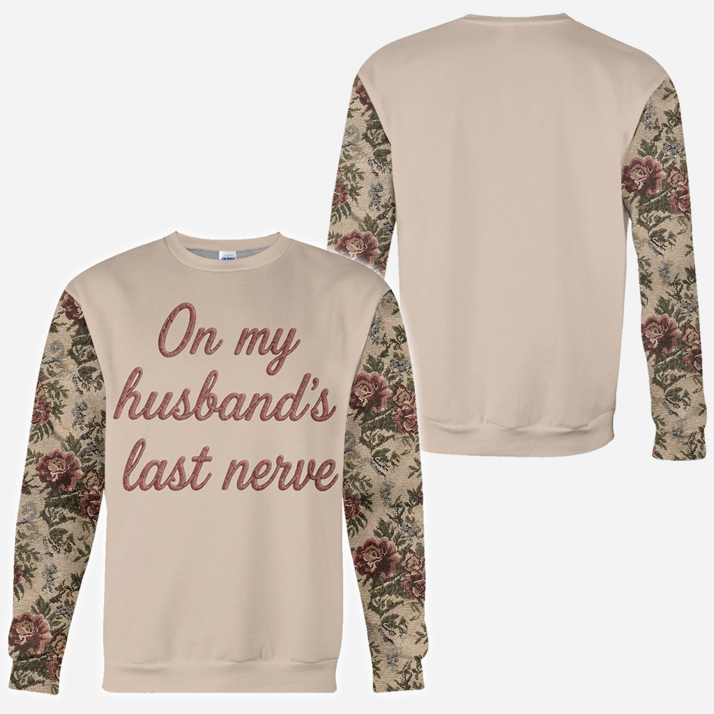 On My Boyfriend's Last Nerve - Personalized Couple All Over Shirt