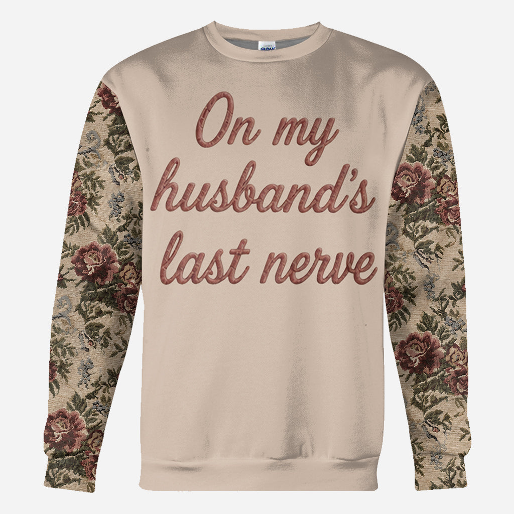 On My Boyfriend's Last Nerve - Personalized Couple All Over Shirt