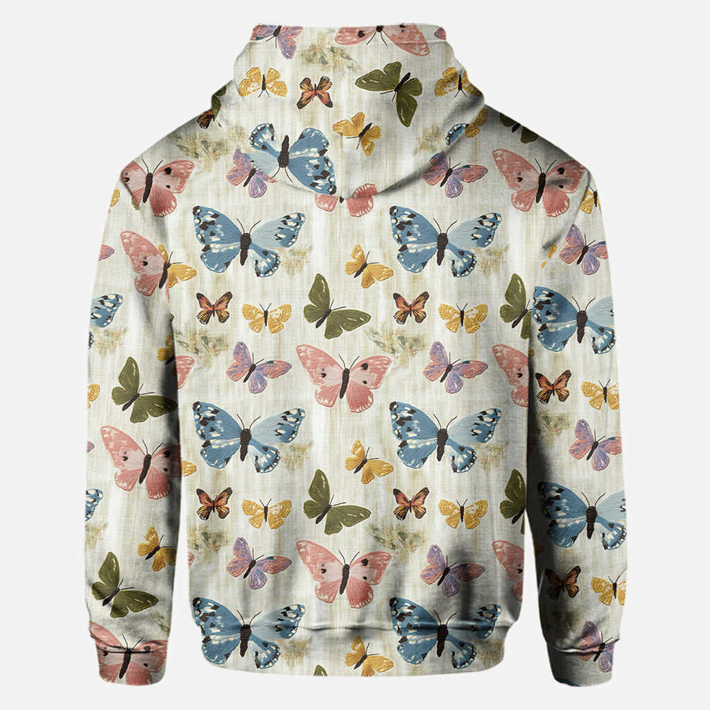 Jardin de papillons - T-shirt personnalisé à motifs de papillons