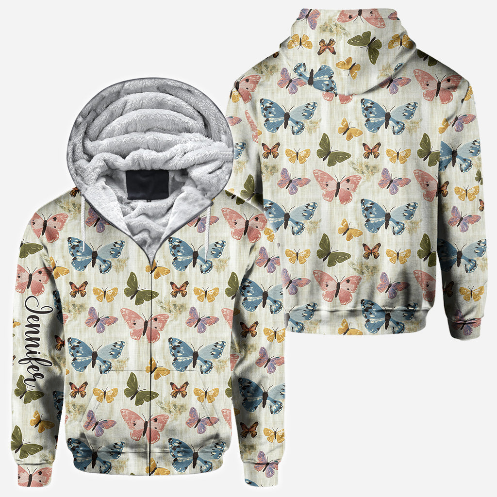 Jardin de papillons - T-shirt personnalisé à motifs de papillons