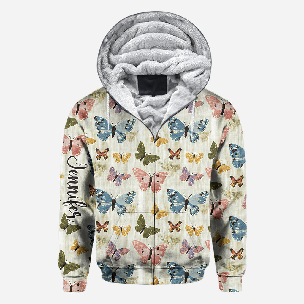 Jardin de papillons - T-shirt personnalisé à motifs de papillons