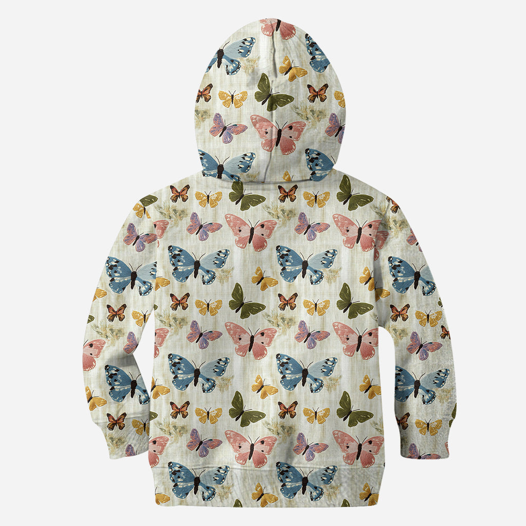 Jardin de papillons - T-shirt personnalisé à motifs de papillons