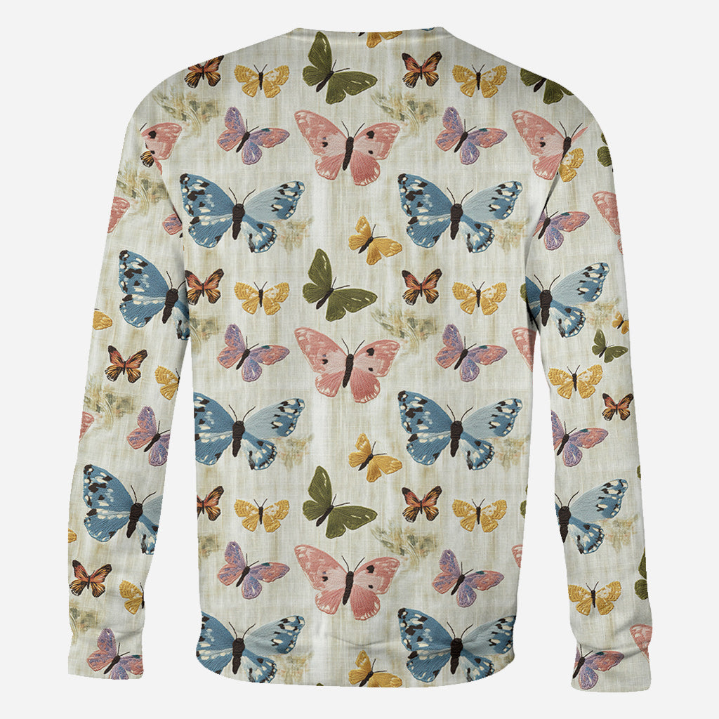 Jardin de papillons - T-shirt personnalisé à motifs de papillons