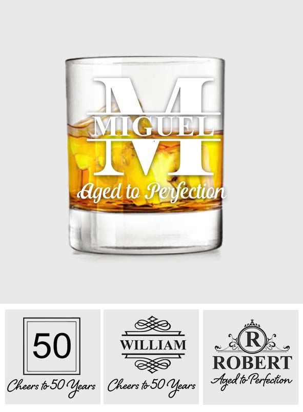 Happy Birthday - Personalized Birthday Whiskey Glass