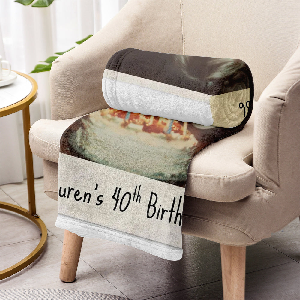 Happy Birthday - Personalized Birthday Blanket