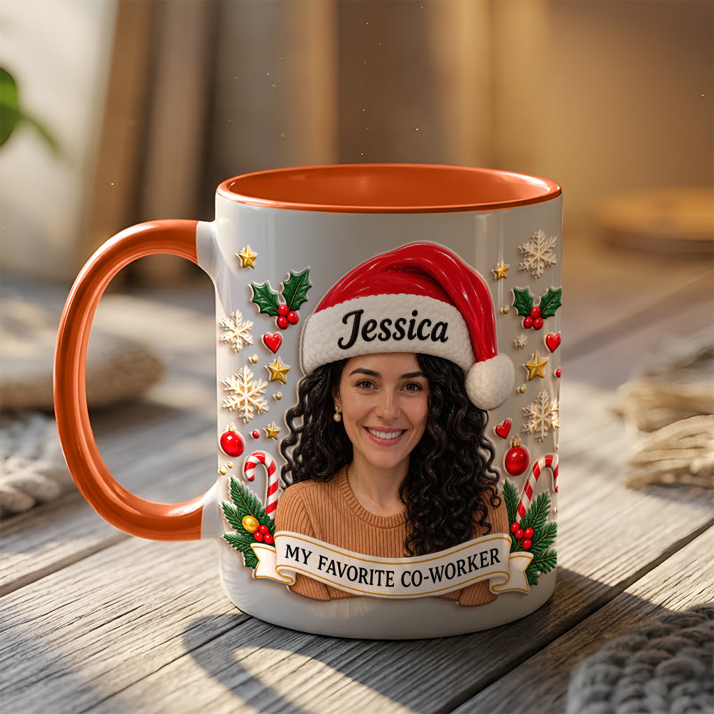 Best Christmas Gift For Co-workers - Personalized Colleague 3D Printed Accent Mug