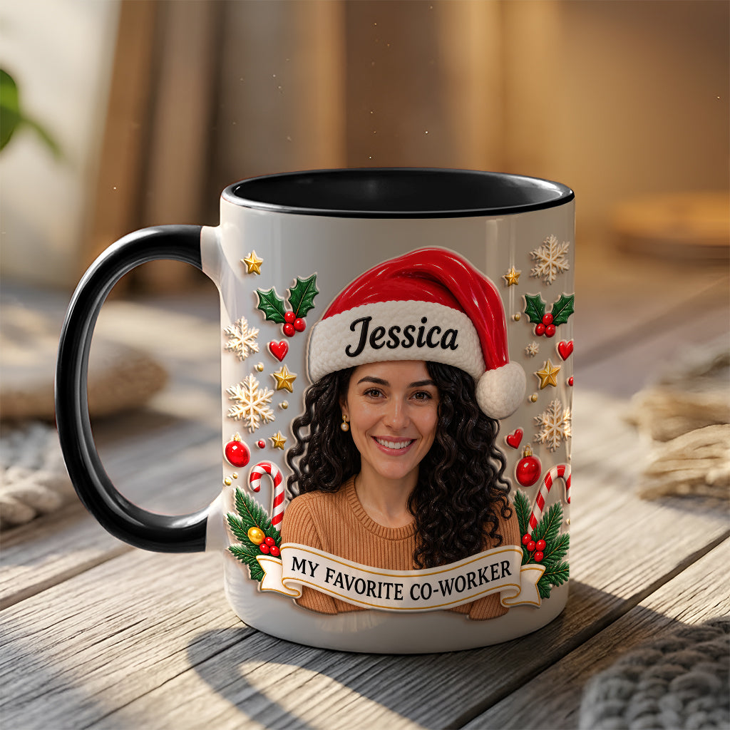 Best Christmas Gift For Co-workers - Personalized Colleague 3D Printed Accent Mug