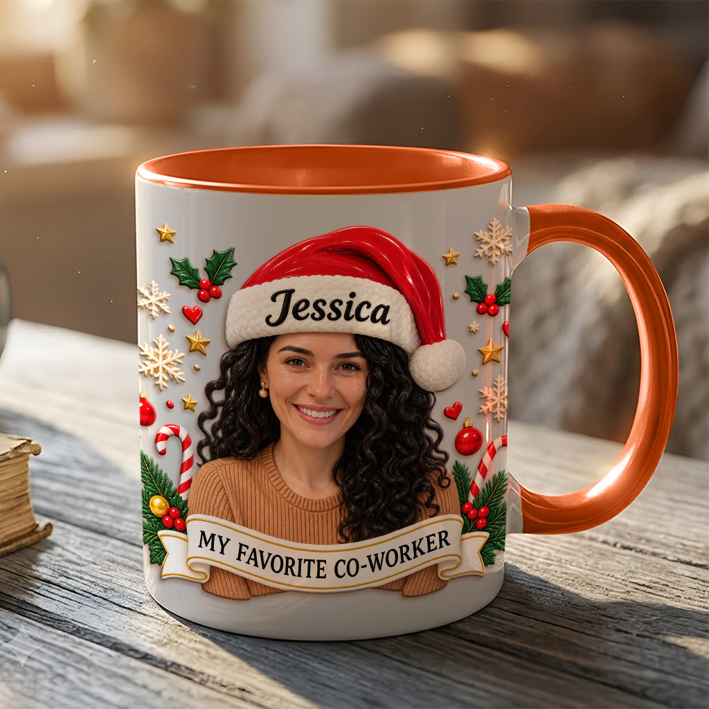 Best Christmas Gift For Co-workers - Personalized Colleague 3D Printed Accent Mug