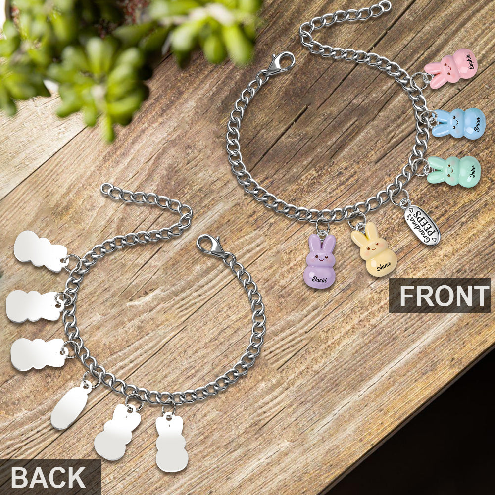 Omas Freunde – Personalisiertes Oma-Armband mit Anhängern